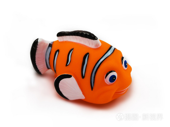 在白色背景上的nemo鱼