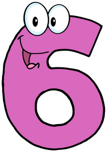 八字母数字六六数值抽象号矢量手绘花卉编号六字母和徽标一套有趣的