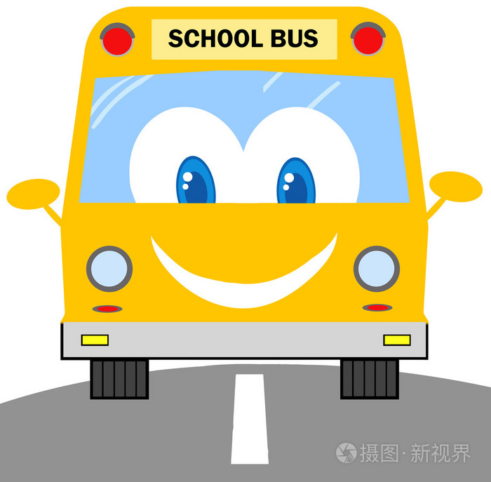 学校巴士卡通人物