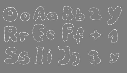 缝字母表