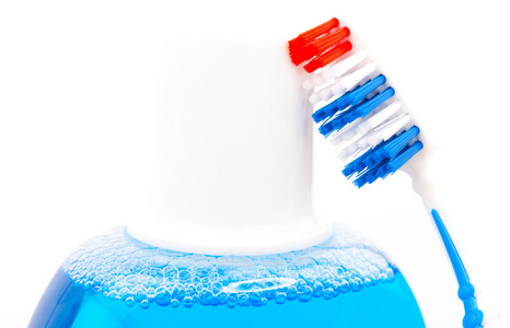 牙刷和清洗液体