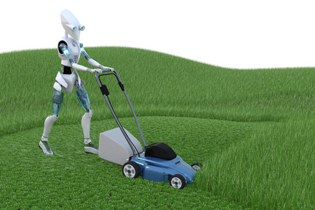 机器人的剪草机