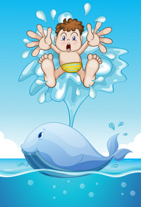 男孩和鲸鱼图片