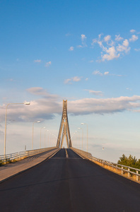 斜拉桥。瓦萨。芬兰