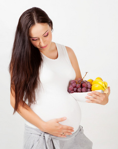 孕妇与水果