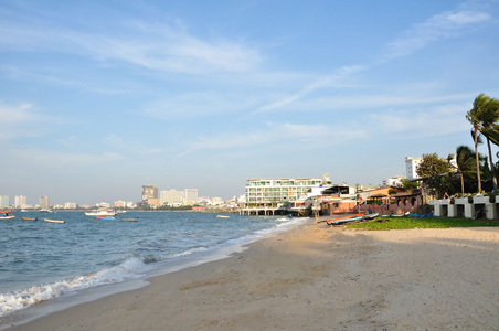 海在芭堤雅的城市。泰国