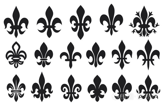 百合花纹章象征法国百合花