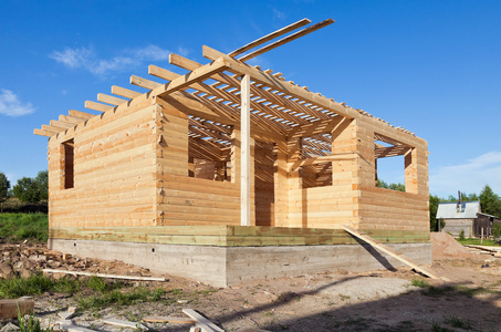 建设的一个新的木房子