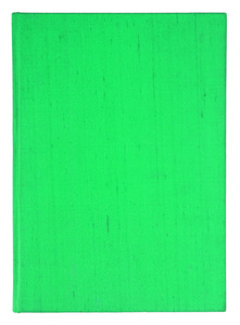 老绿色封面的孤立与剪辑在白色背景上