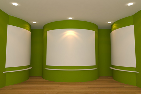 画廊绿色房间