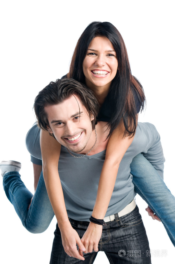 性格开朗对快乐的夫妻背