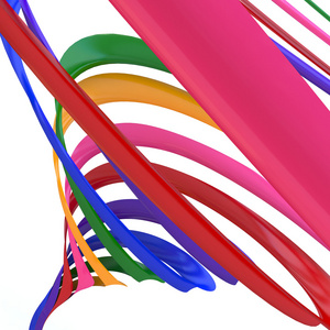 彩色铅笔彩虹 illustratio 作为的抽象背景线