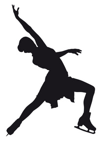 花样滑冰剪影图片-花样滑冰剪影素材-花样滑冰剪影插画-摄图新视界