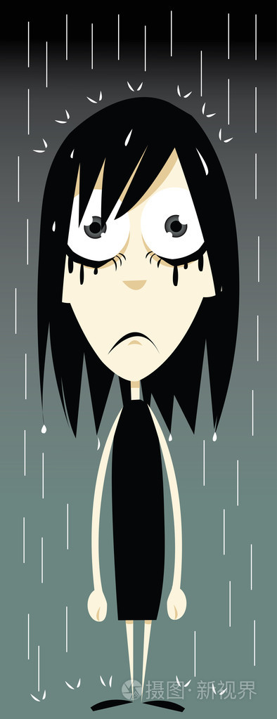 emo女孩糟糕的一天