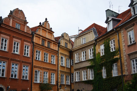 老建筑在华沙的中心