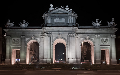 The Puerta de Alcal, Madrid at night