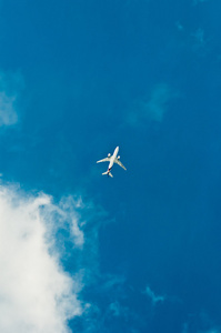 飞机在天空中