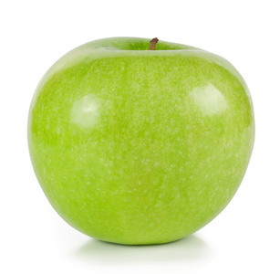 明亮的绿色熟透的苹果