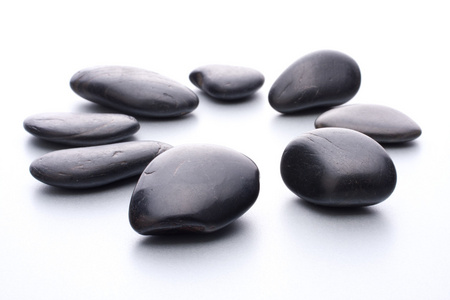 禅宗的卵石。石水疗和保健概念