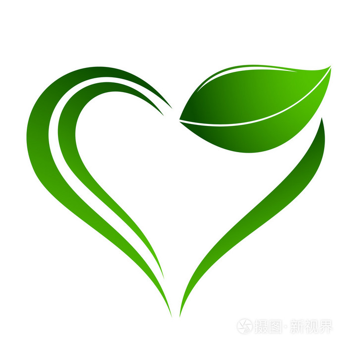 与心元素抽象植物图标