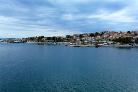 查看后的近地物体新马尔马拉斯 chalkidiki 希腊