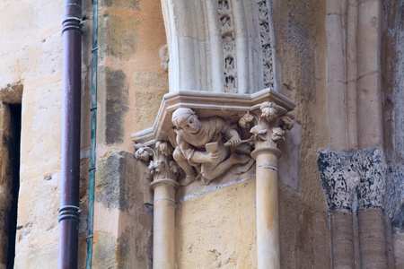 Sculpture of Cathdrale SainteMarie de Bayonne, France