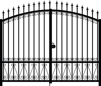 门剪影矢量照片