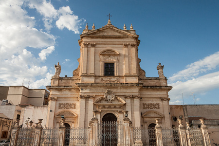 在 ispica，拉古萨 barocco cattedral