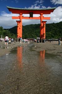 宫岛门严岛神社 宫岛 日本