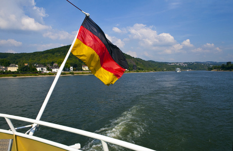 在德国莱茵河游船