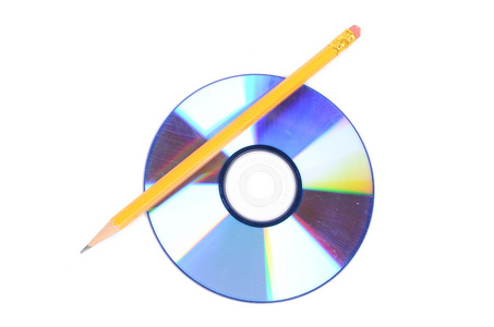 dvd 和铅笔
