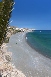 mirtos 海湾和海滩在克里特岛的希腊小岛
