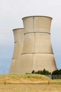 核电站的冷却水塔