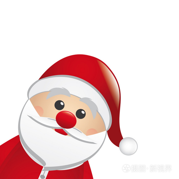 圣诞老人从侧面看