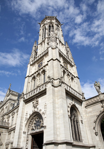 巴黎圣日耳曼 lauxerrois 哥特式教堂塔