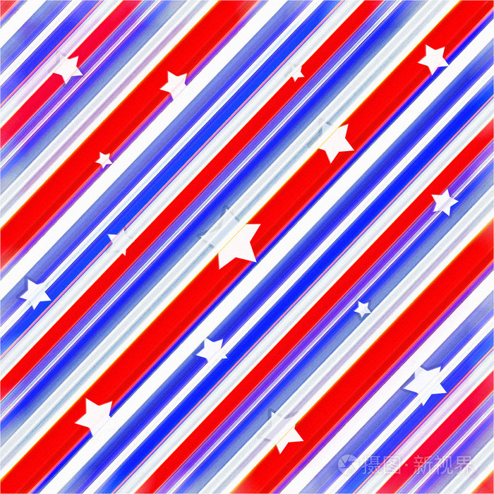 美国颜色星星背景