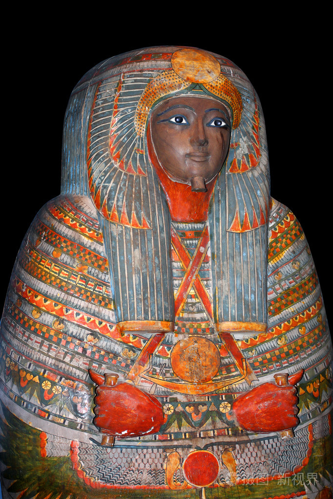 在英国伦敦一家博物馆中的古埃及的法老雕像