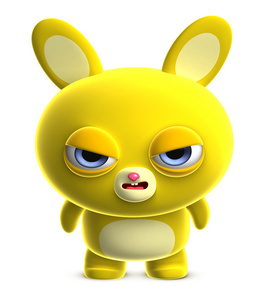 伤心的兔子图片