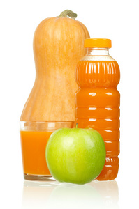 南瓜和苹果汁
