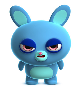 蓝色的小兔子图片