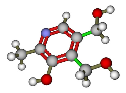 吡哆醇 (维生素 b6) 分子结构照片