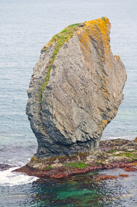 独特岩石沿海洋