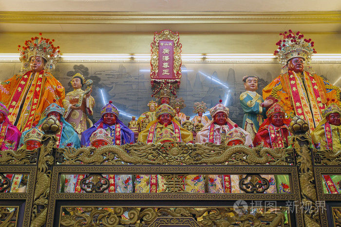 中国的道教庙坛与神女神和dieties