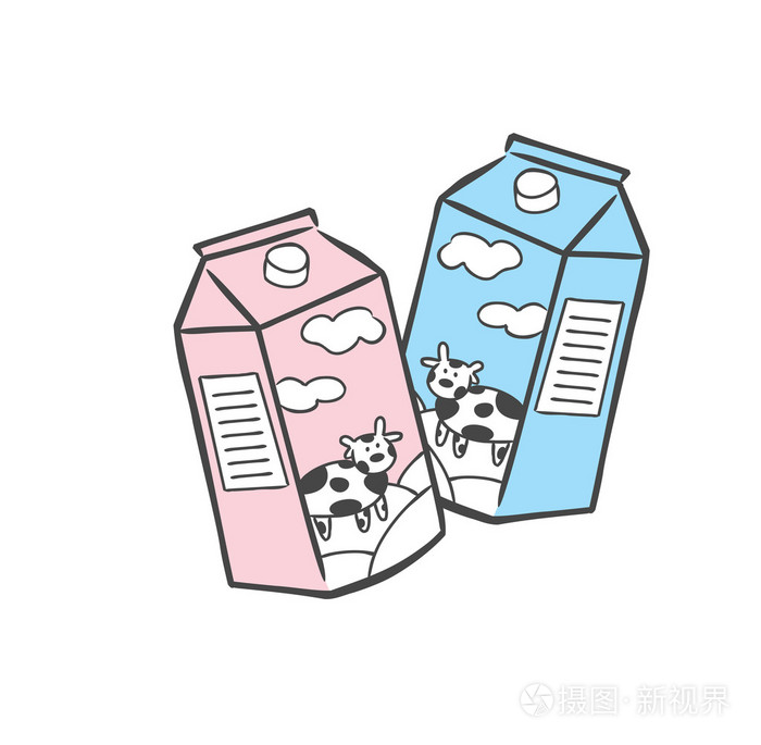 牛奶和乳制品涂鸦