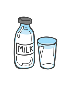 牛奶和乳制品涂鸦