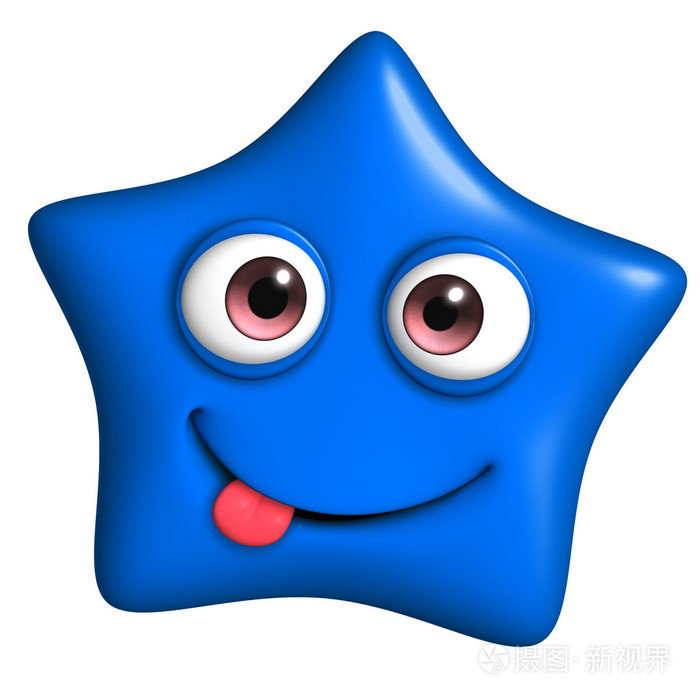 蓝色星