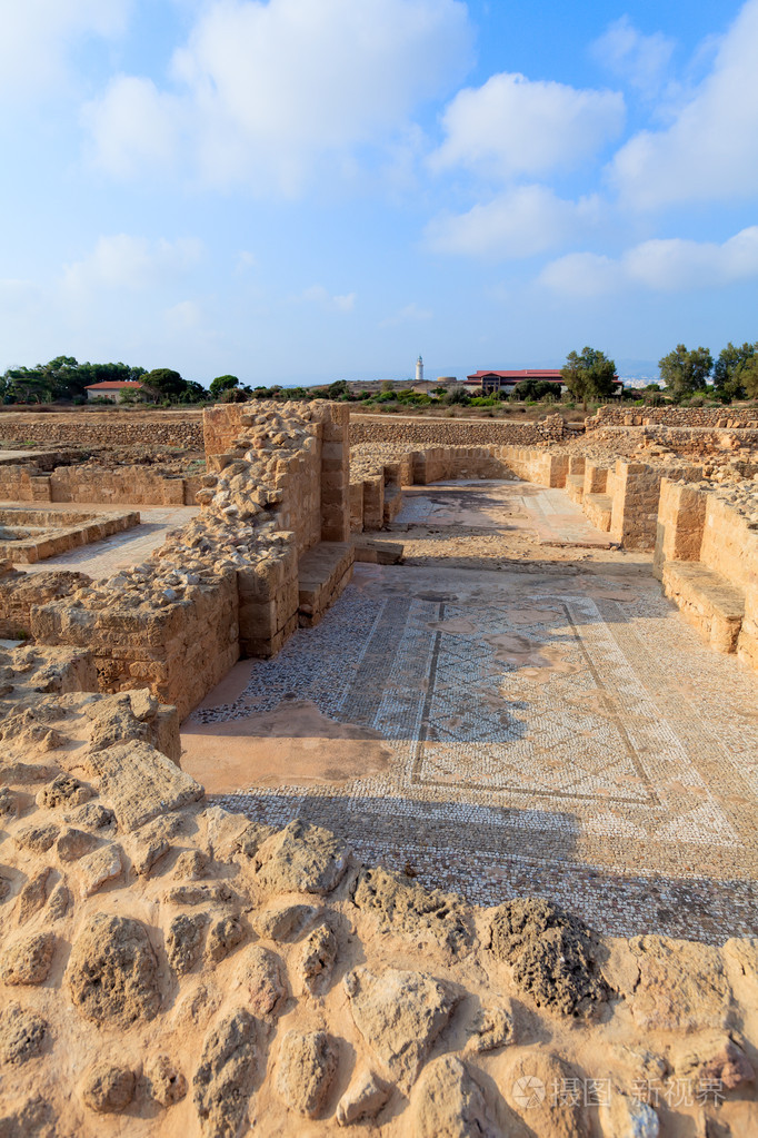 古代镶嵌在考古遗址帕福斯塞浦路斯