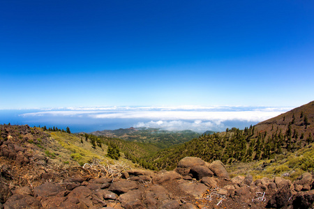 la palma 卡尔德拉德连海的云