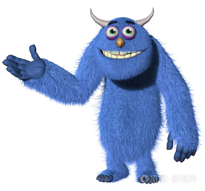 2948*2748px发票合同问题/怪物怪物怪物蓝色毛茸茸外星人怪物怪物怪物