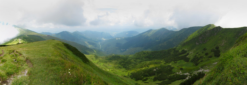 山脉全景